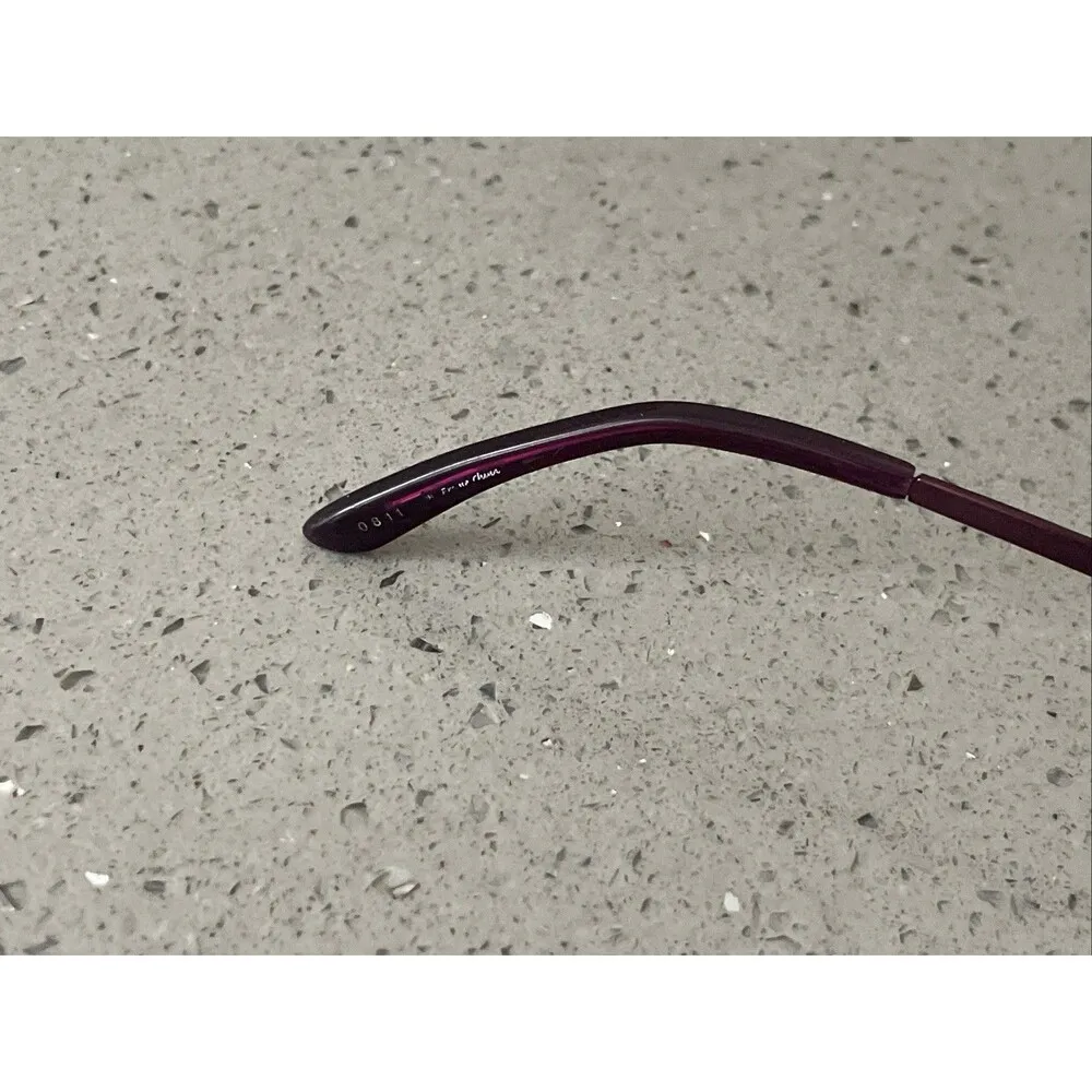 Guess Eyeglasses Womens GU 2200 BLKPUR 51-17-135 Snake Skin Frames ONLY full rim - Image 9