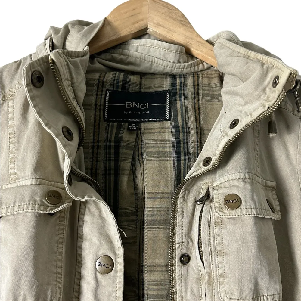 Blanc BNCI  Noir Utility Jacket Cotton Lightweight Size Medium - Image 2