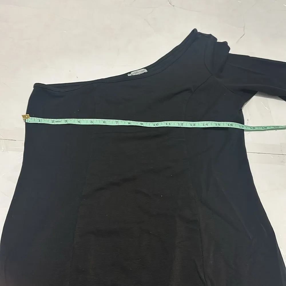 Charlotte Russe Plain Black Off the Shoulder Bodycon Sexy Dress Large Women - Image 3