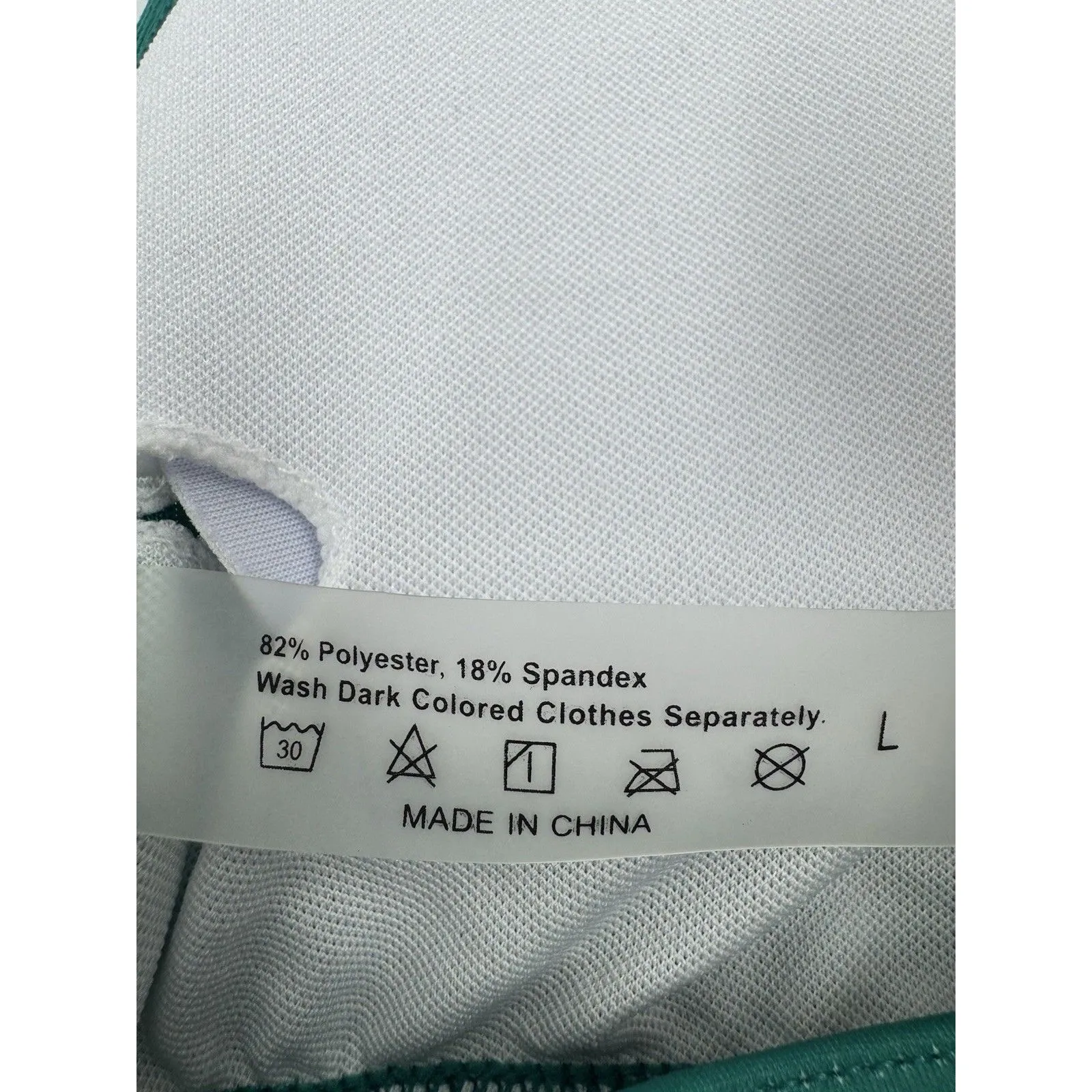 New SHEIN Swim Bikini Set Top & Swim Bottom Teal/Green Women’s SIZE L - Image 5