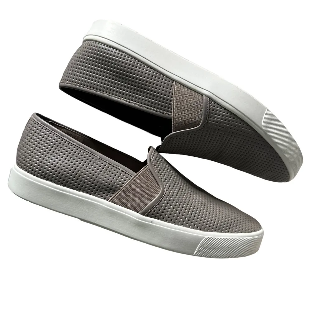 Vince. Womens Slip on Sneakers Perforated Blair‎ Loafer Gray Shoes Size 8.5 - Image 6