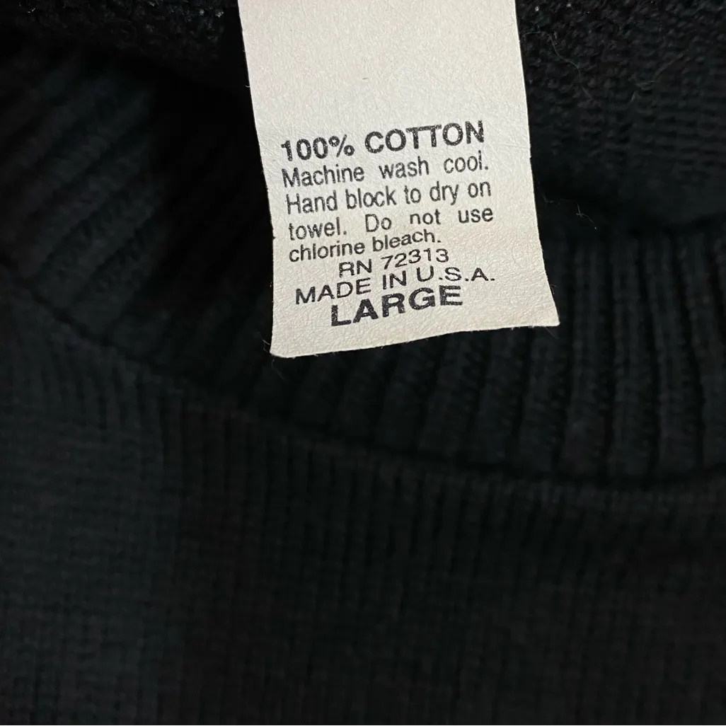 Vintage Andrew Rohan Black Rhinestone Tinkerbell “Believe in the Magic” Sweater Size L - Image 6