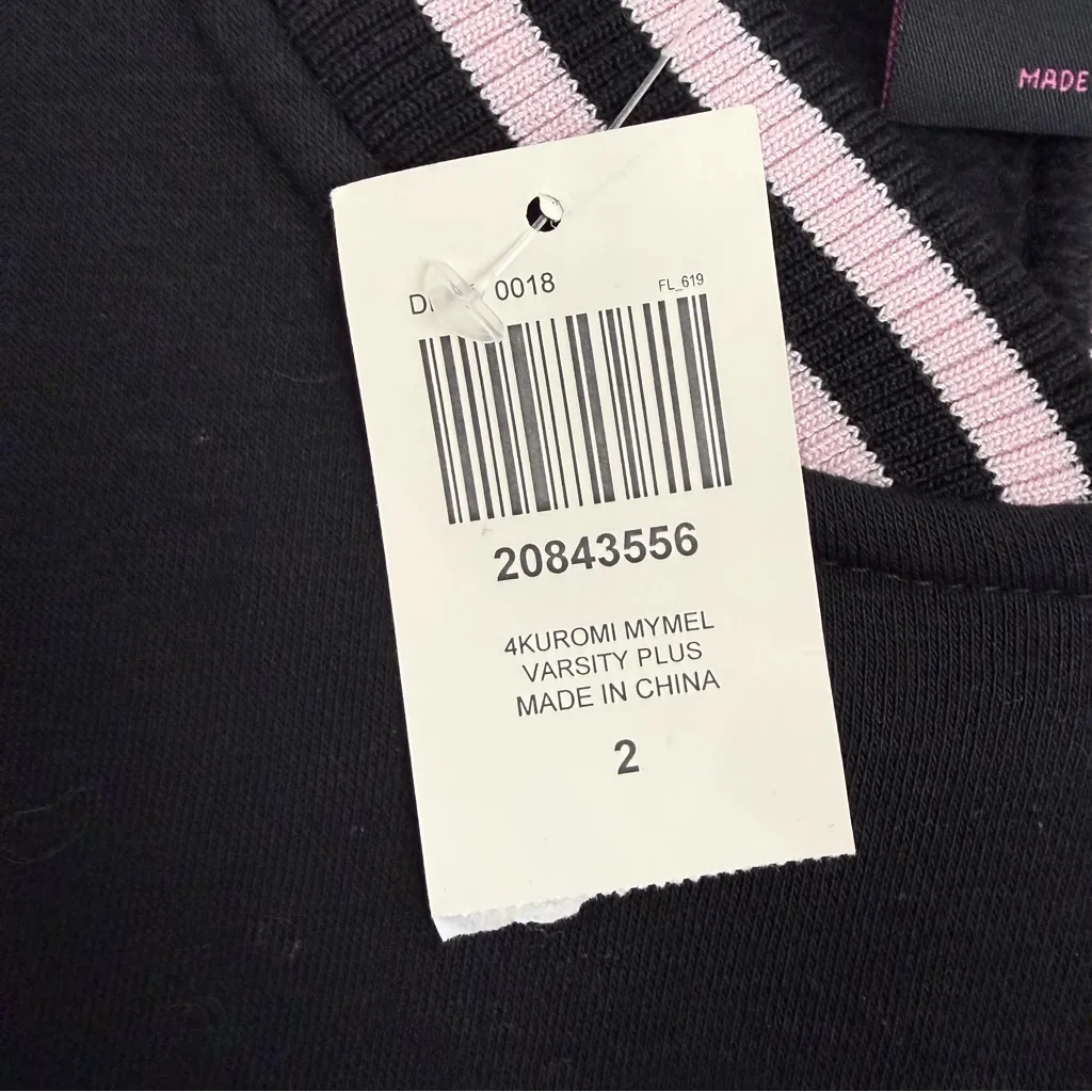 Hello Kitty Sanrio X Hot Topic My Melody & Kuromi Split Varsity Jacket Plus Size - Image 15