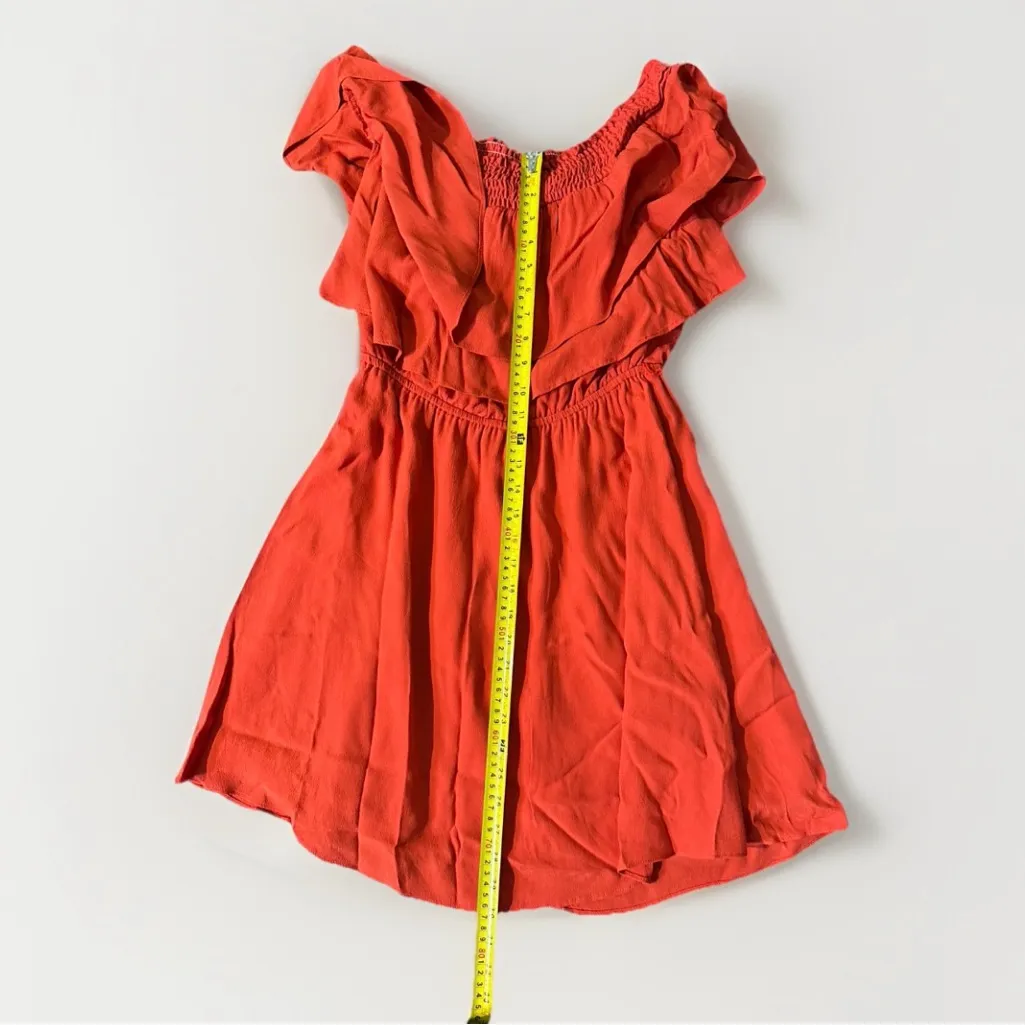 Lovers +‎ Friends Revolve Red/Orange Suntime Off the Shoulder Mini Dress Medium - Image 8