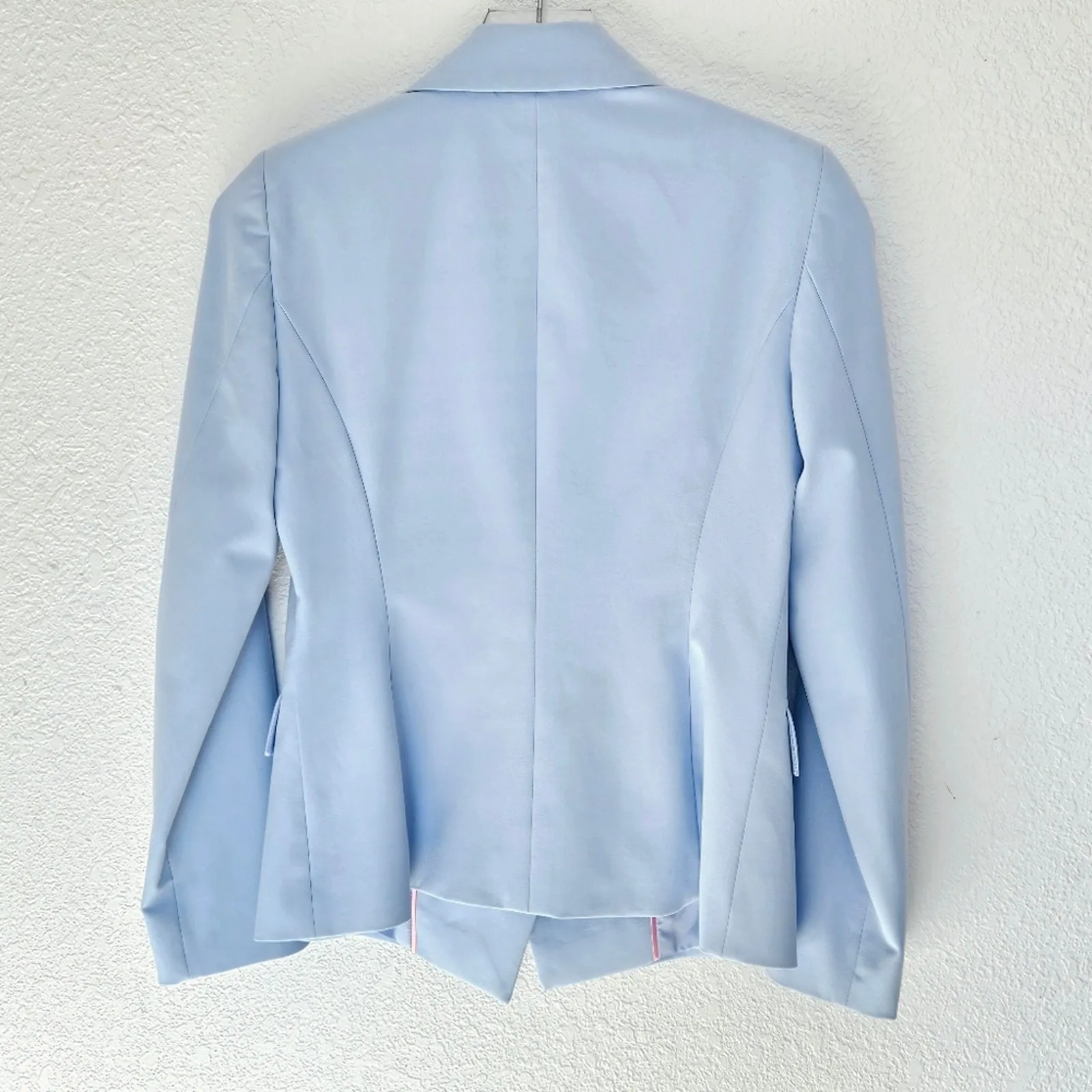MARELLA Asymmetric Button Blazer In‎ Light Blue US 2 - Image 9