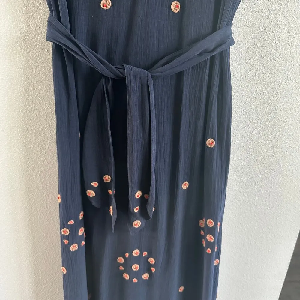 The Great. The Beaded Corridor Dress New Blue - Image 3