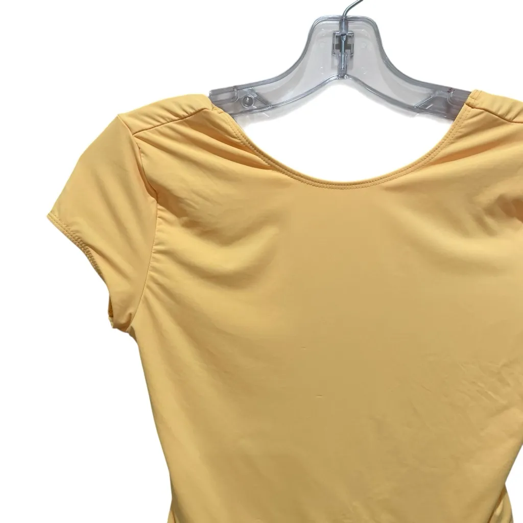 Edikted Selma Open Back Shirt and Mini Skirt Set Yellow Women’s Size Medium - Image 5