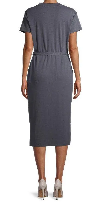 Time and Tru Women’s Knit Midi Dress with Belt - Image 3