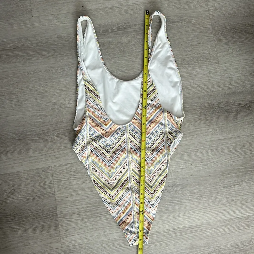 Forever 21 high leg printed one piece swimsuit - Image 5