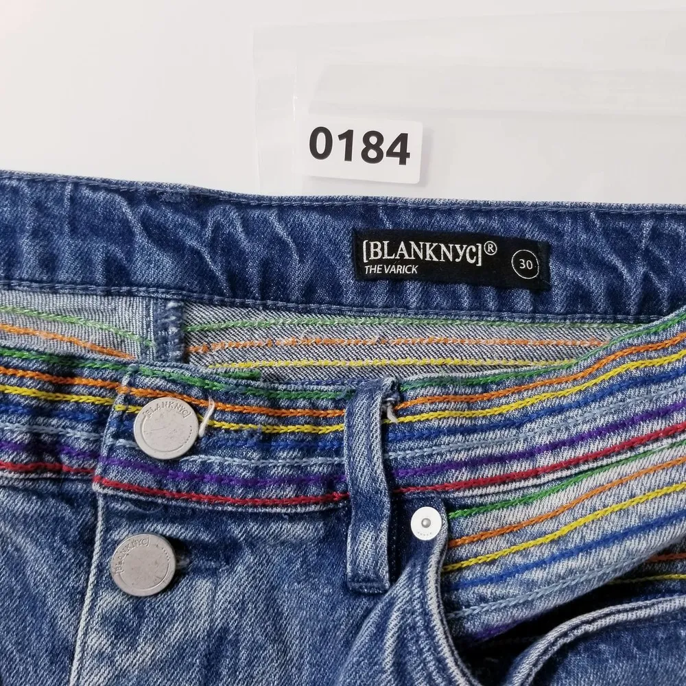 Blank NYC The Varick Kick Flare Rainbow Jeans - Image 10