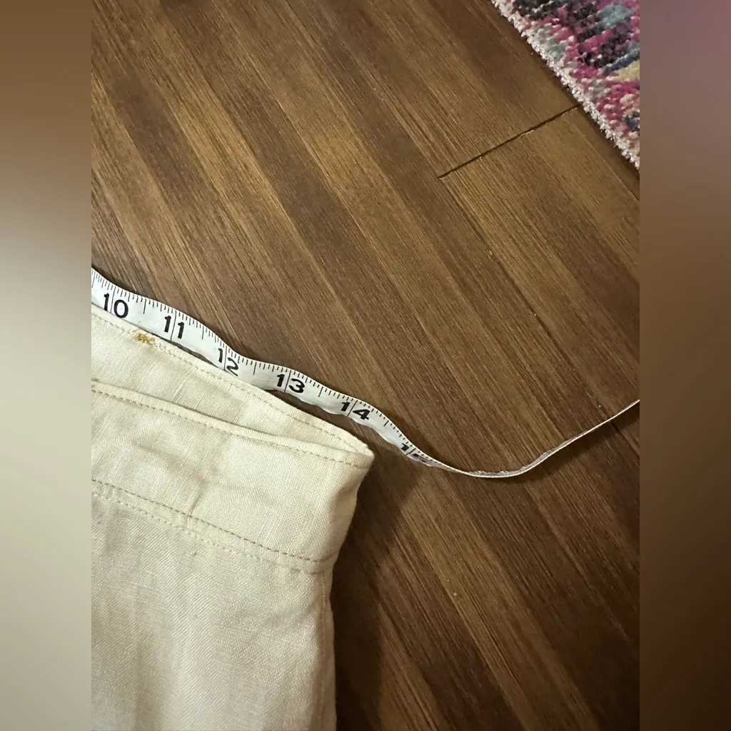 Mon Renn wide leg linen pants size US Large - Image 4