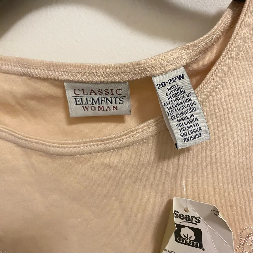 Set Lot Of 2 Classic Elements Womens Shirt Shirts 20/22 20W 22W Beige Green NWT - Image 6