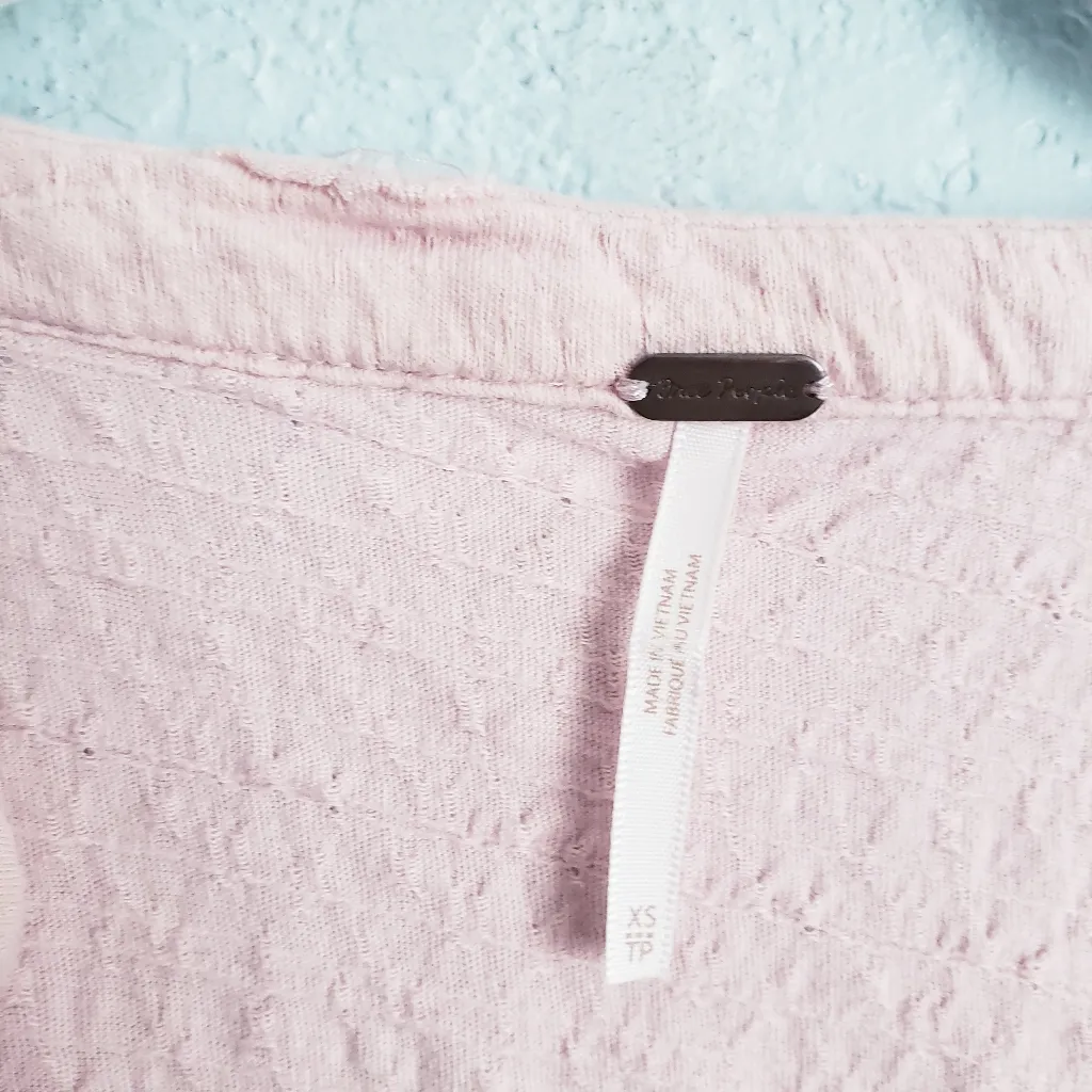 Free People Fever Dream Tee In Baby Pink - Image 5