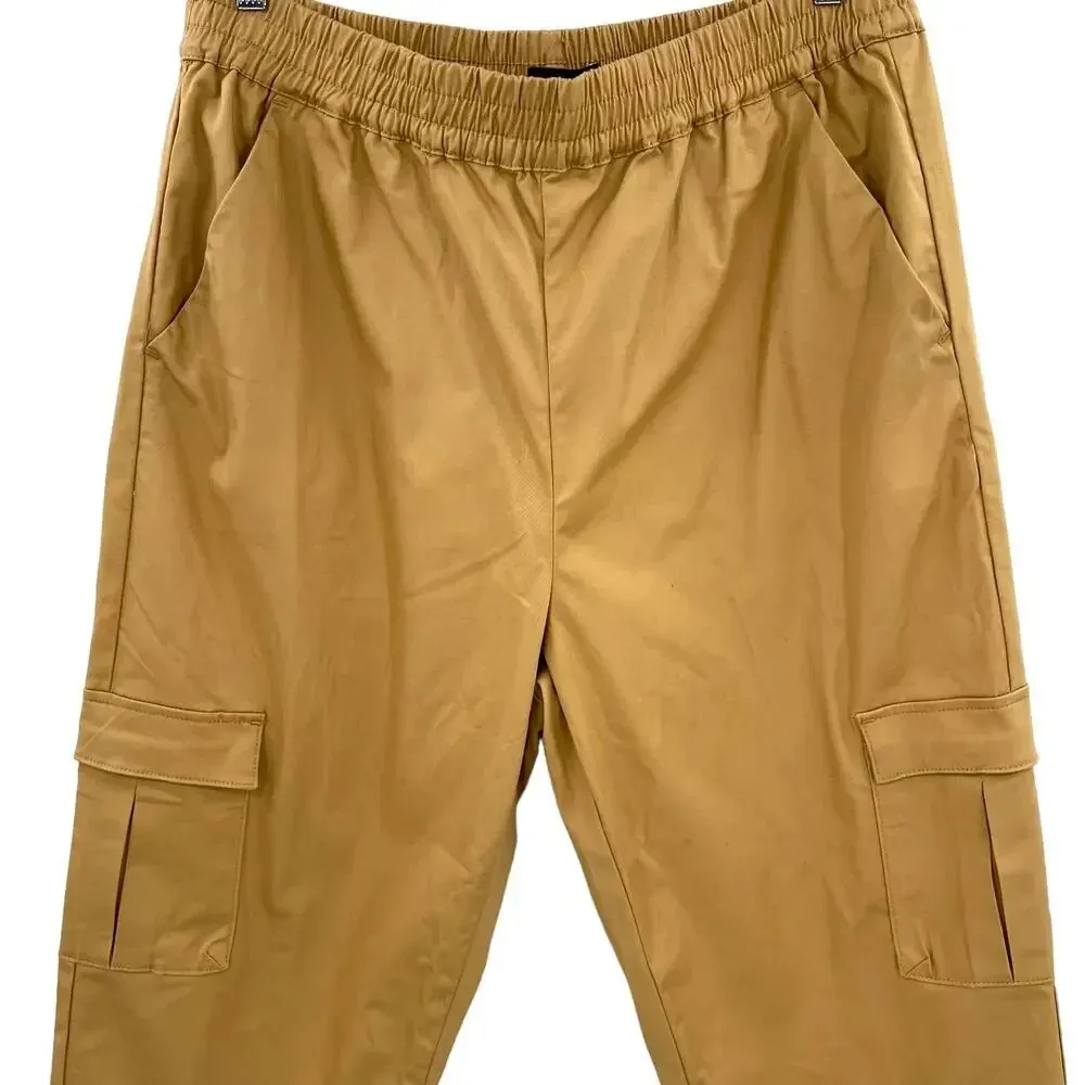 Universal Standard Khaki Tan Pull-On‎ Cargo Pants Size S / Plus Size 14-16 - Image 3