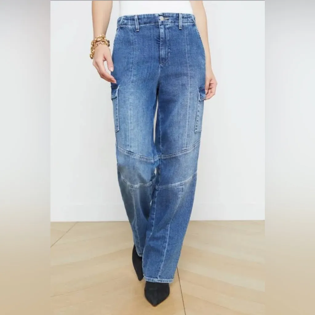 L’agence Brooklyn High-Rise Utility Katella Wide Leg Jean  25 - Image 4