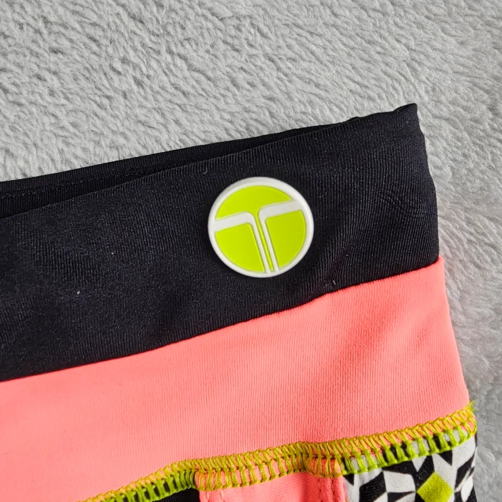 Trina Turk Recreation Cropped Leggings Pink Black Women's Size  Small - Image 4