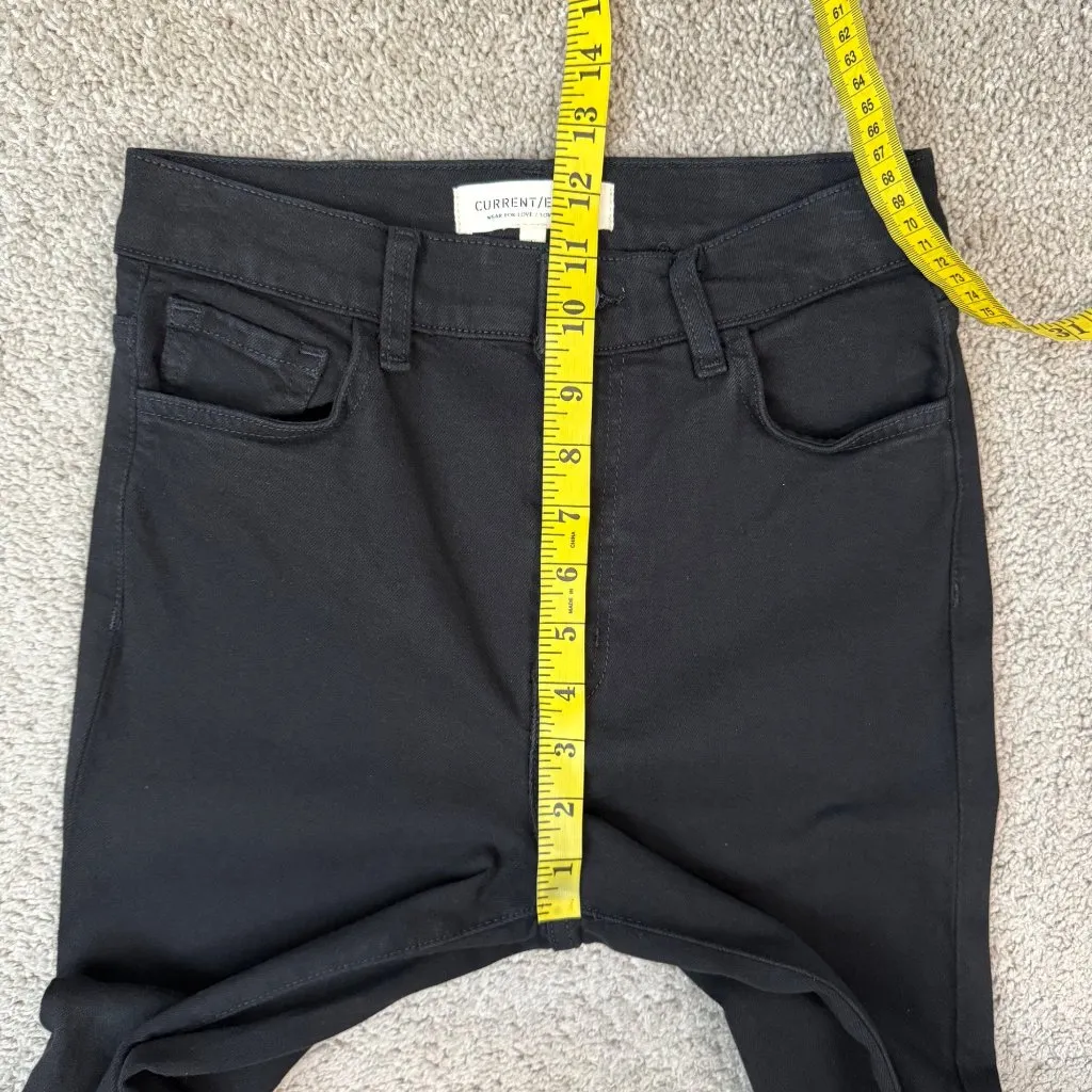 NWT‎ Current Elliot The Soulmate High Rise Slim Straight Jeans Size 25 Black - Image 8