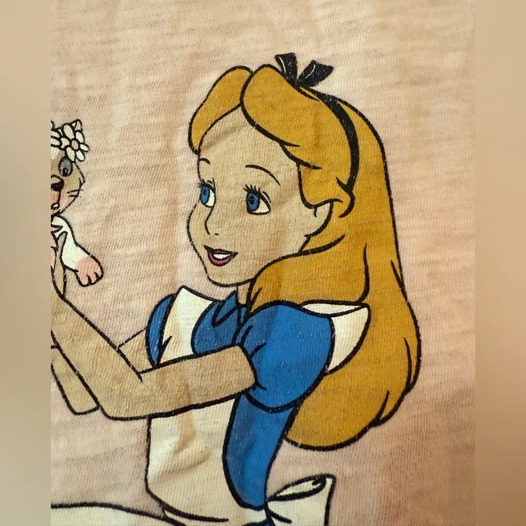 Holl Haus Holland x Disney Alice In Wonderland Shirt Top Kitten Hollhaus RARE Pink Size undefined - Image 3