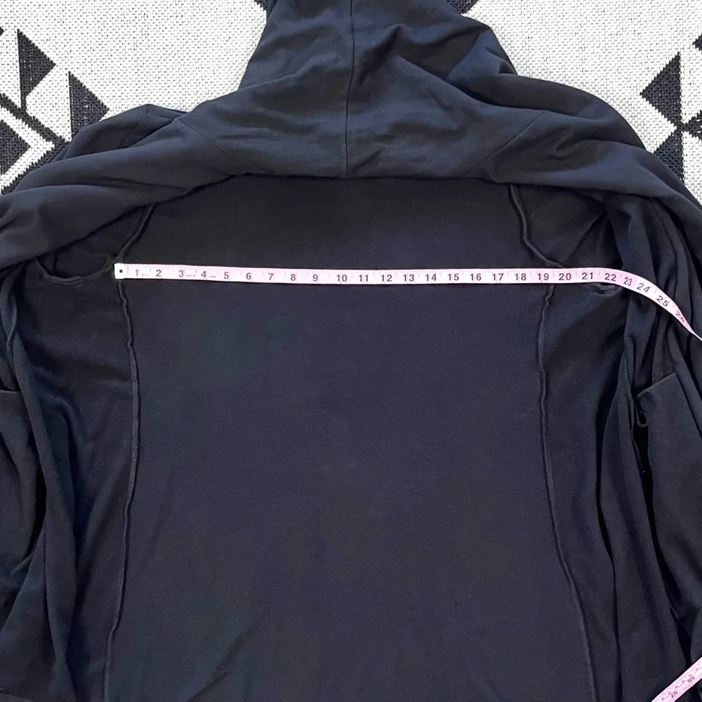 Lobo Mau Straight Pom Long Jacket in Black Medium - Image 7