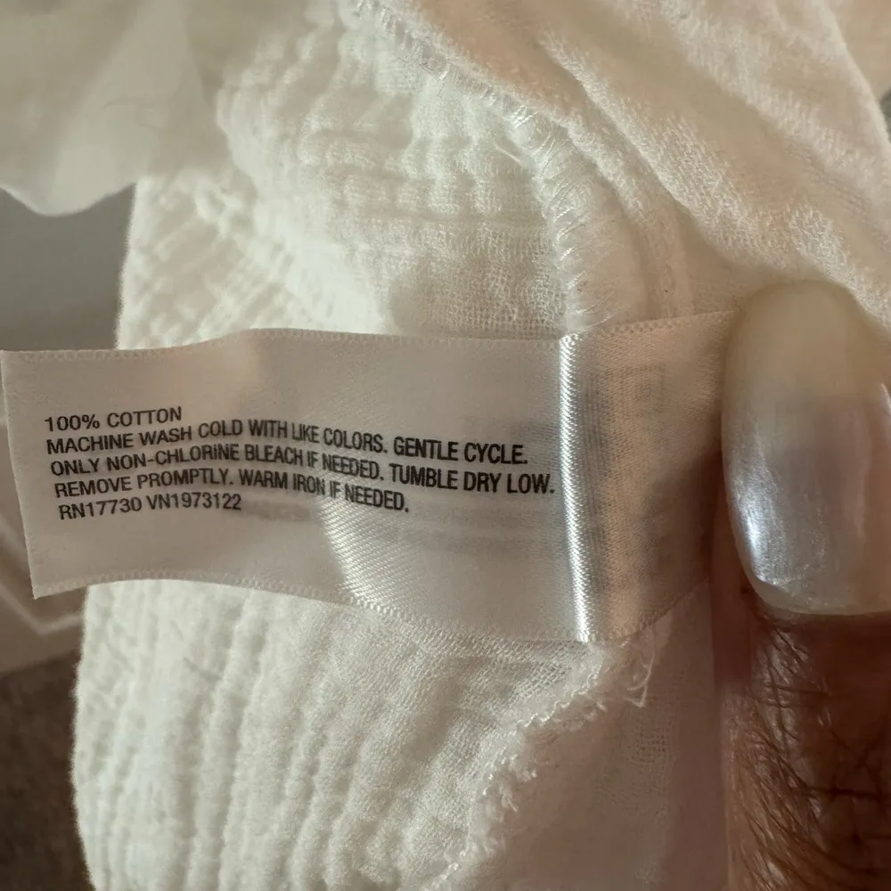 Universal Threads Universal Thread White Swim Coverup with Long Sleeves - Image 5