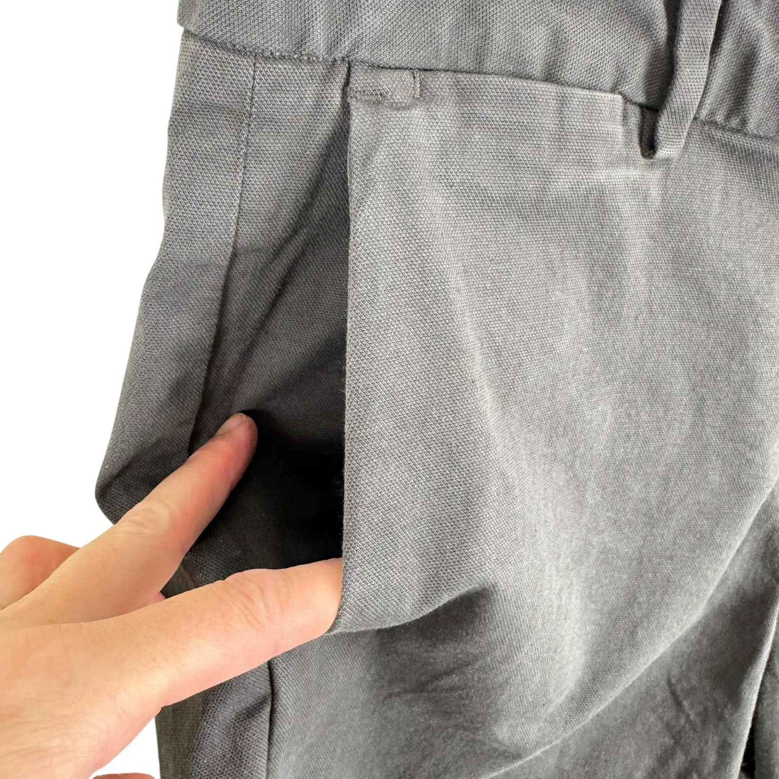 Bonobos Standard 5 Inch Gray High Rise Chino Shorts Women's Size 32 - Image 3