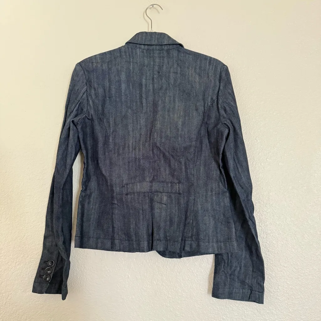 Vintage Women’s Large RALPH LAUREN POLO JEANS CO. blue jean JACKET Coat - Image 8