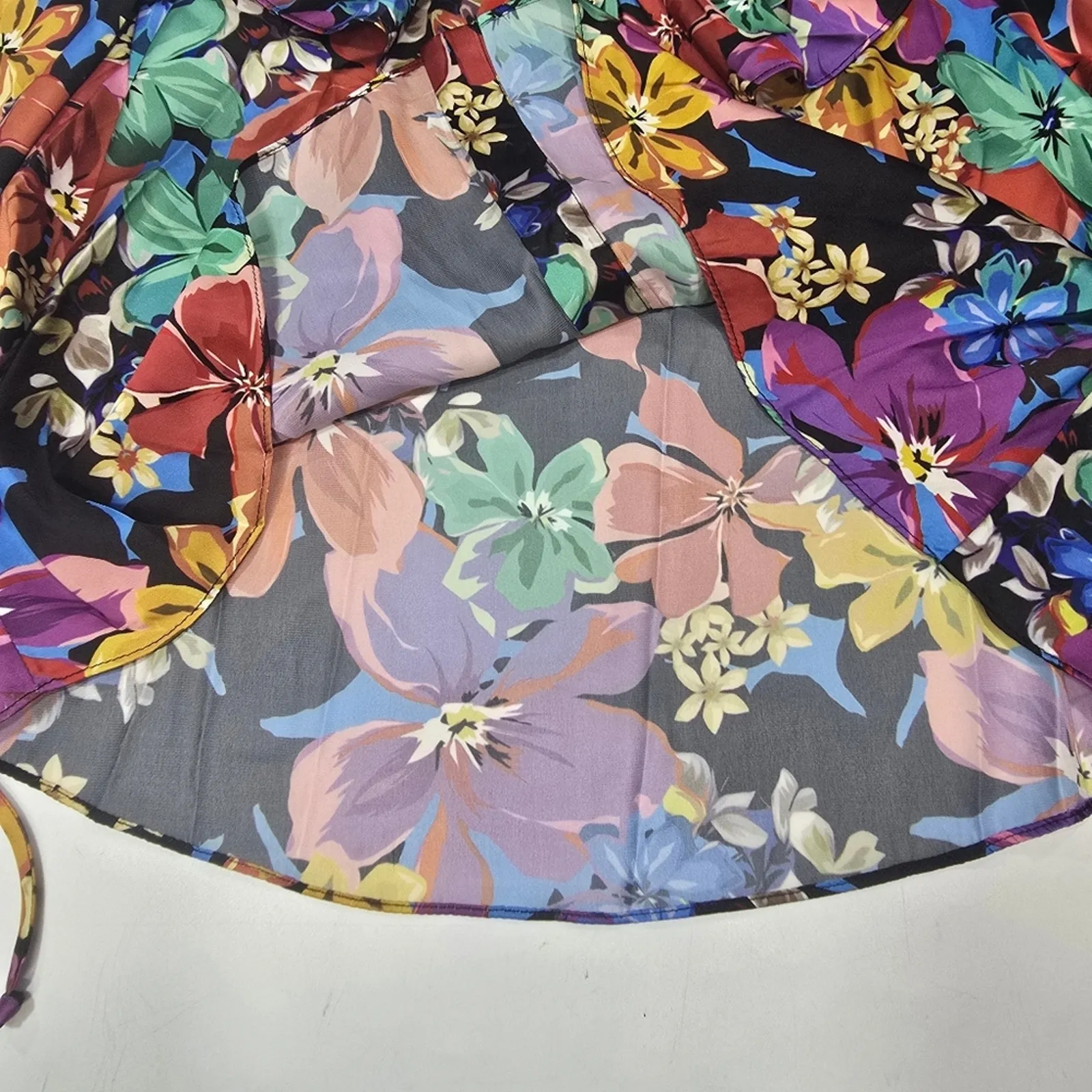 Tularosa Catherine Blouse in Magenta Blooms XXS - Image 6