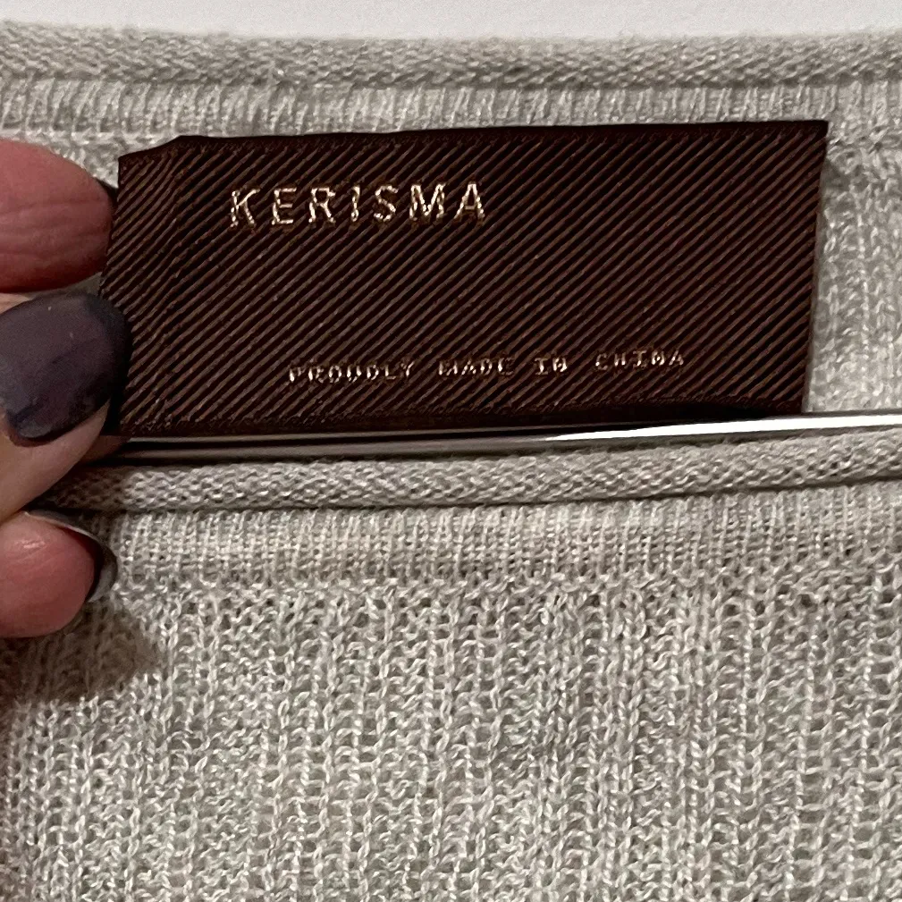 Kerisma womens ribbed long sleeve rolled neck top medium - Image 3