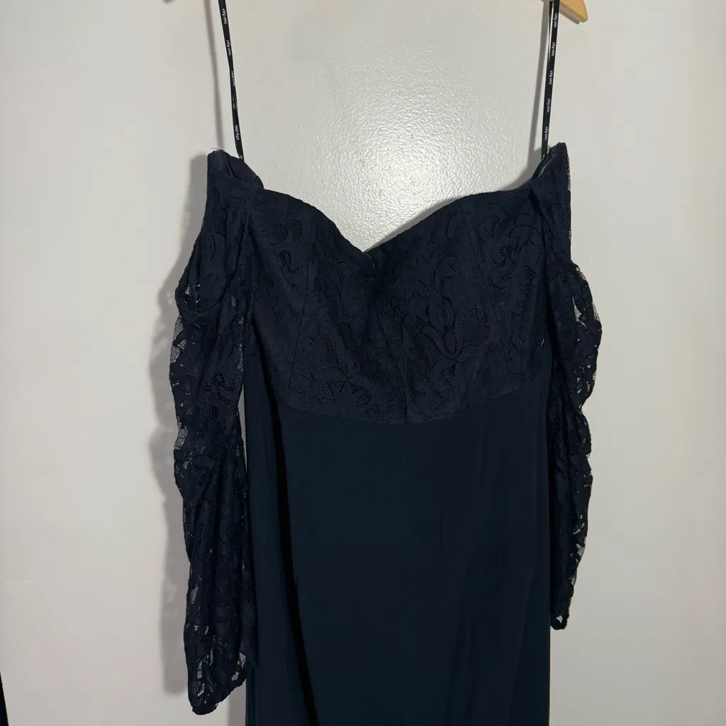 NWT‎ City Chic Romantic Rosa Maxi Dress In Navy Size XL/22 - Image 7