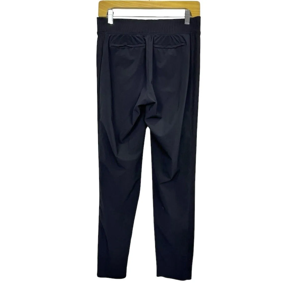 Athleta Brooklyn Mid Rise Ankle Pants Size 10 Black Pull On Casual Work Pockets - Image 3