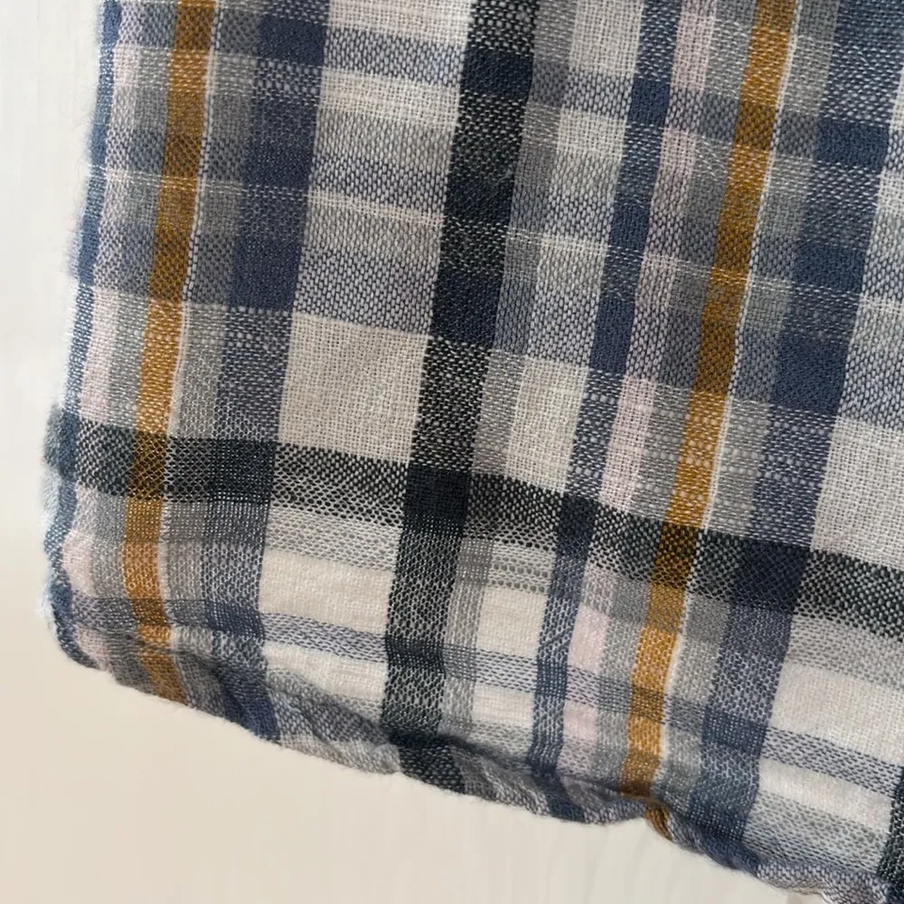 Kuhl Women’s Short Sleeve Wylde Shirt Size Large Flint Blue Button Up‎ Top Plaid - Image 11