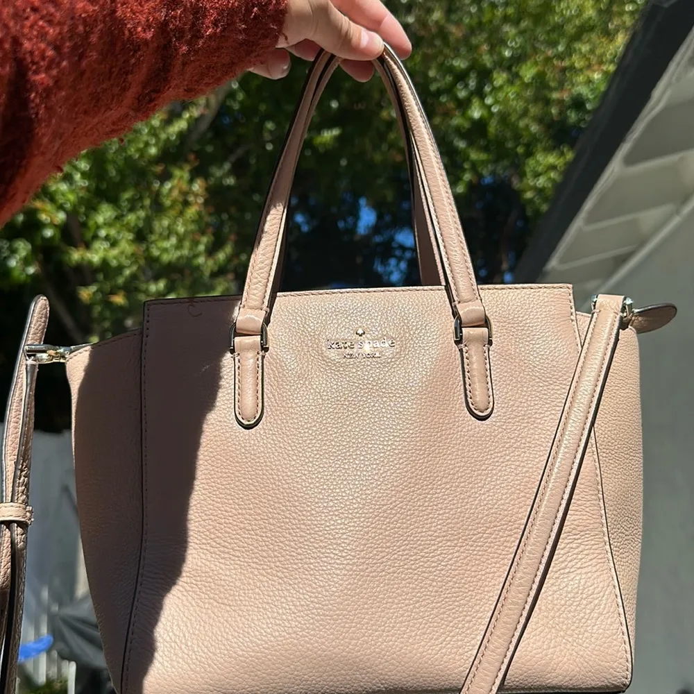 Kate Spade Medium Jackson Satchel Pink Warm Vellum Purse - Image 8