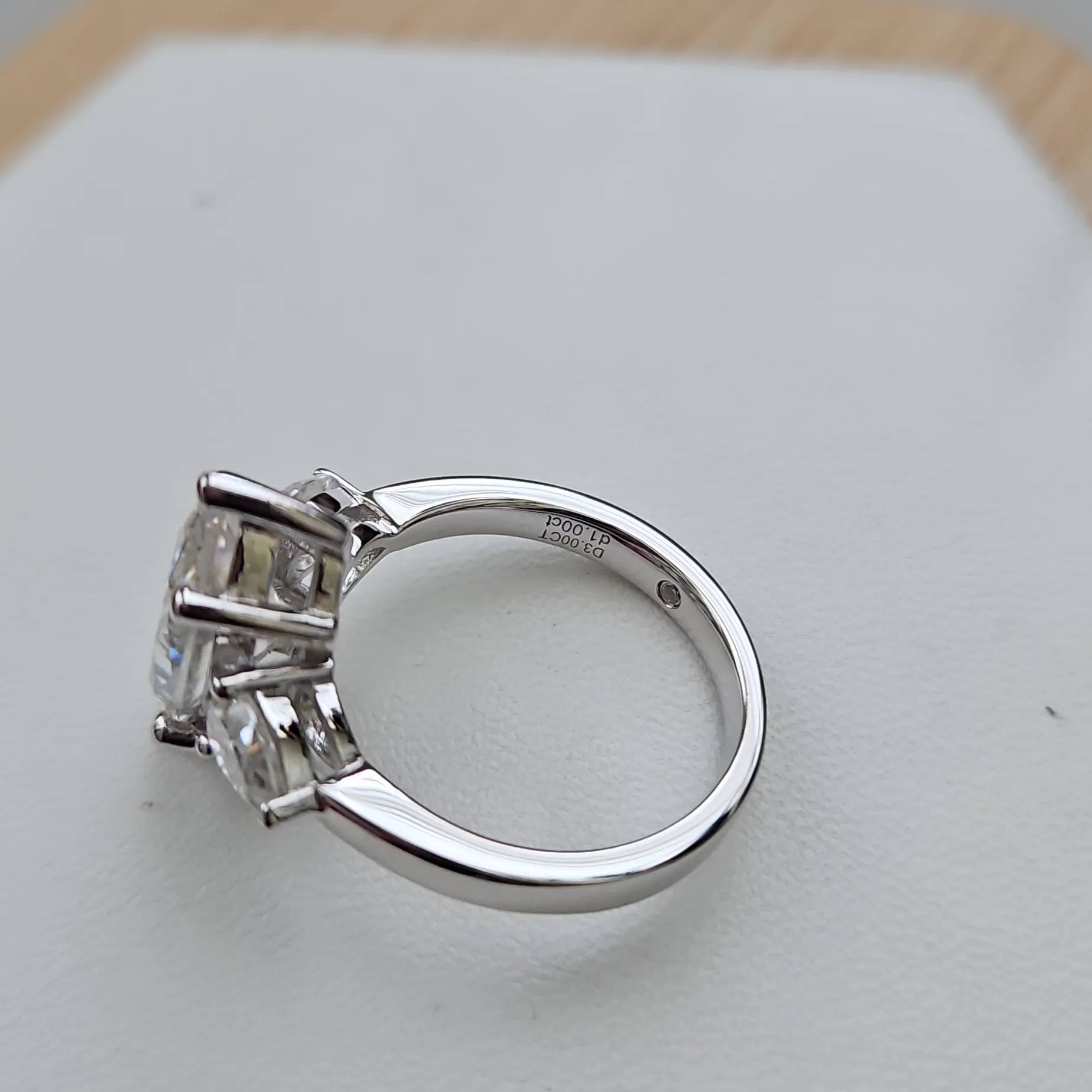 Past, Present, Future Marquise Moissanite Ring 4cttw. Size 7 - Image 8