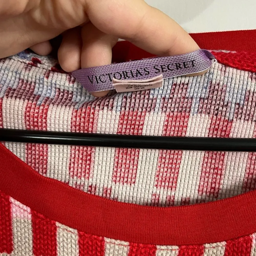 Victoria's Secret Fair Isle Thermal Pajama Top Size XS - Image 4