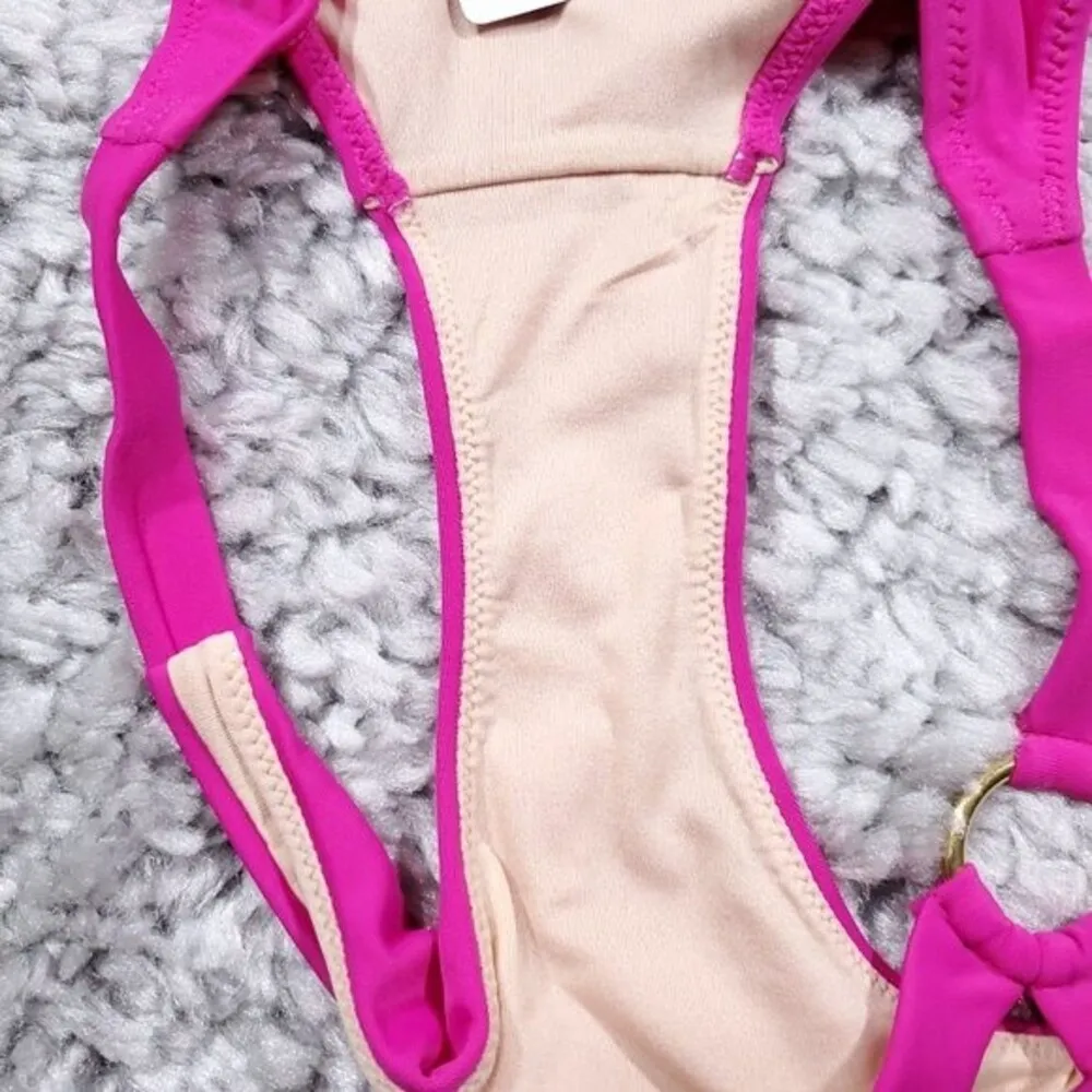 L’Agent by Agent Provocateur Adrina Pink Swim Bikini Bottom Size Small Women's - Image 7