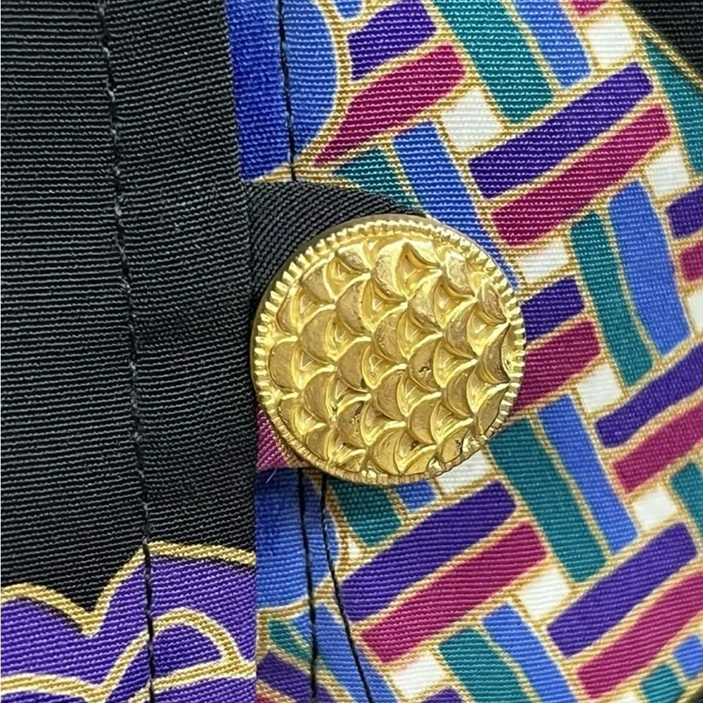 VINTAGE MAGGIE SWEET long Blazer Top floral womens size Petite Large Pink - Image 12