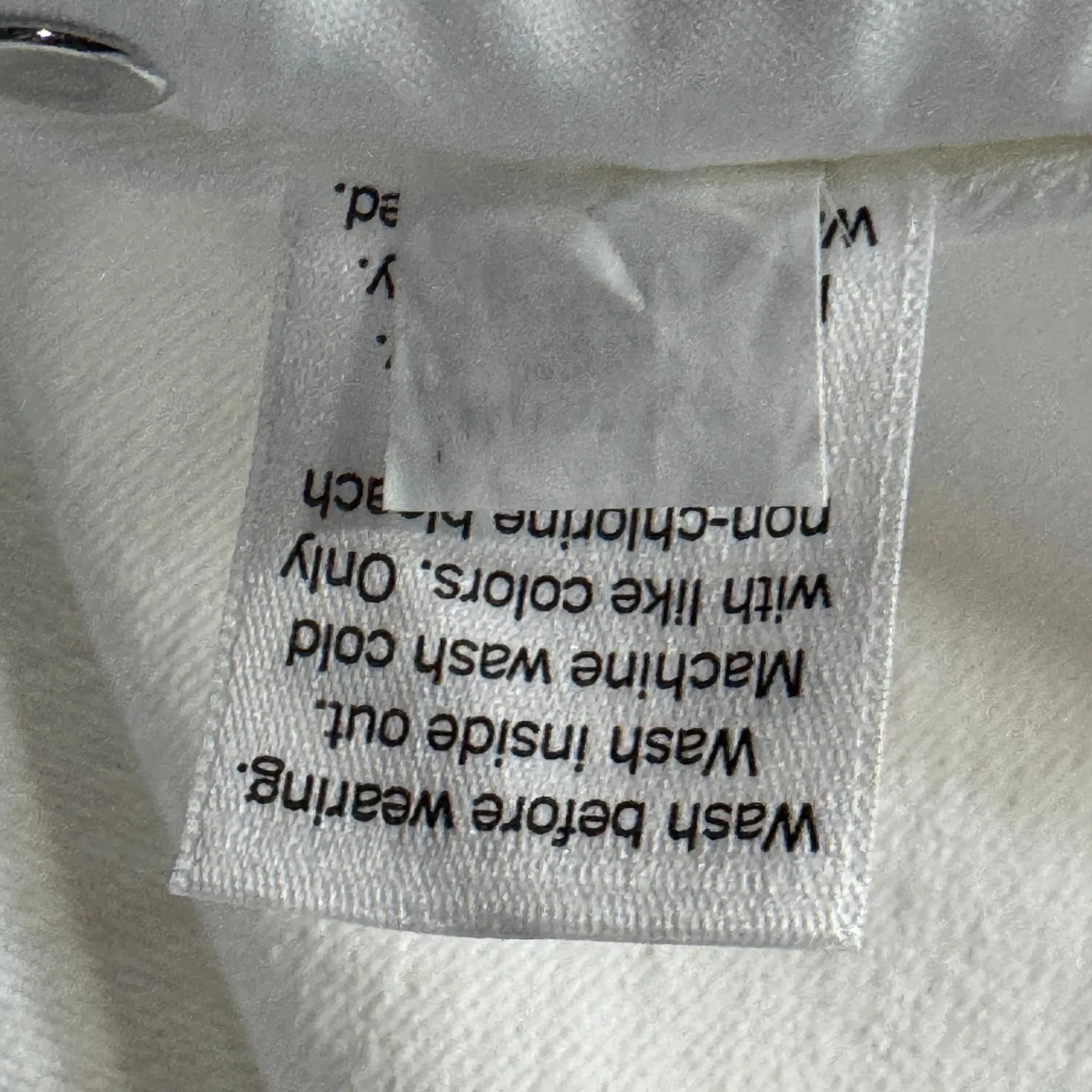 Croft & Barrow SZ 14 Bermuda Jean Shorts Mid-Rise Stretch Zip-Fly Pockets White - Image 9