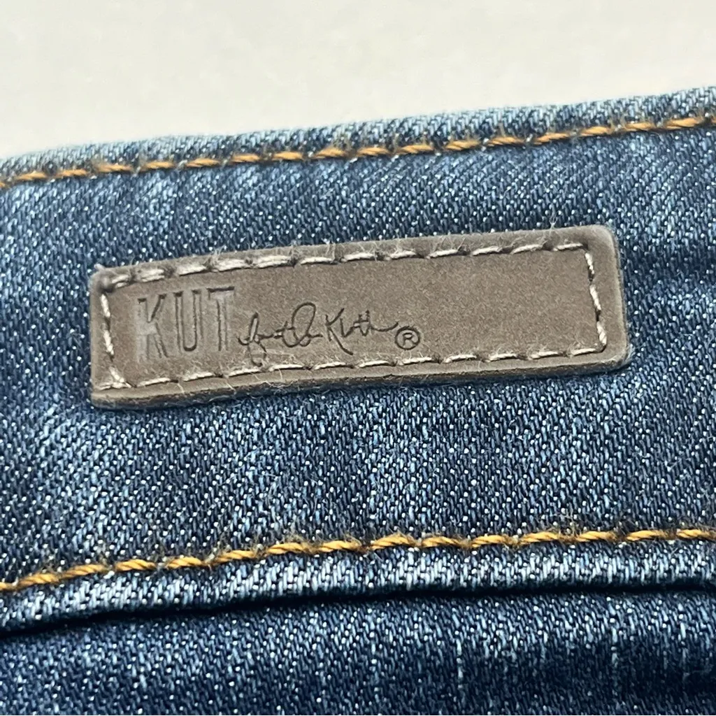 Kut From the Kloth‎ Diana Skinny Women SZ 8 Blue Denim Jean Five Pockets - Image 9