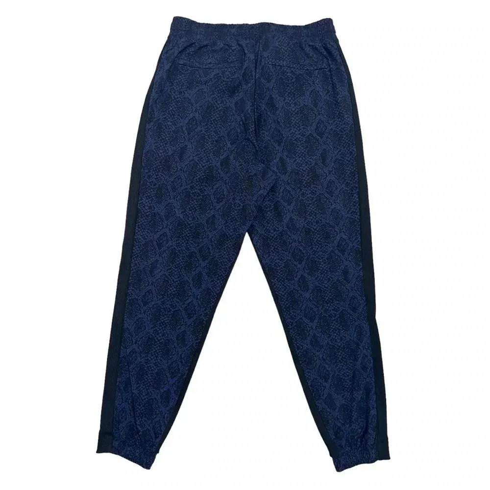 Athleta Brooklyn Jogger Dark Blue Python Snake Print Athletic Pants Size 8 - Image 4