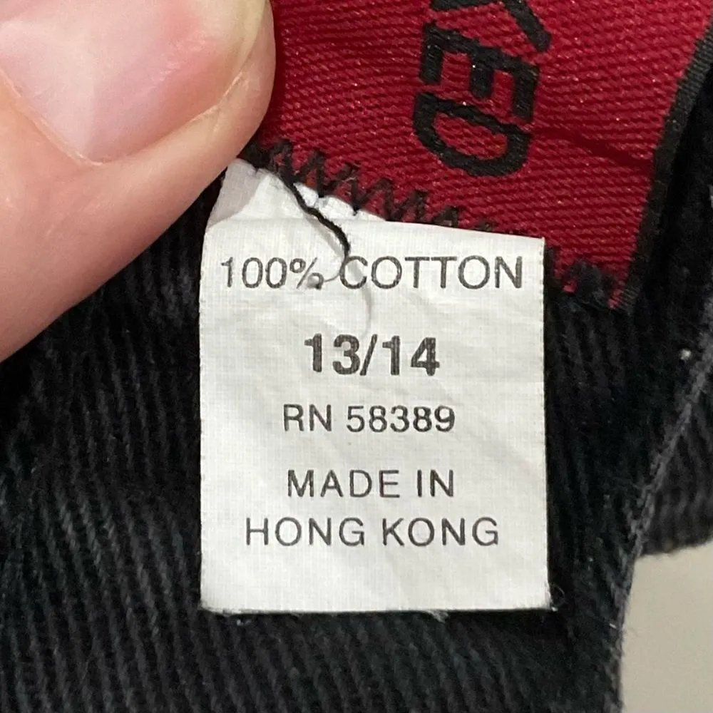 Vintage Lawman Black Jeans Sz 13/14 Western High Rise Relaxed Fit Cowgirl - Image 4