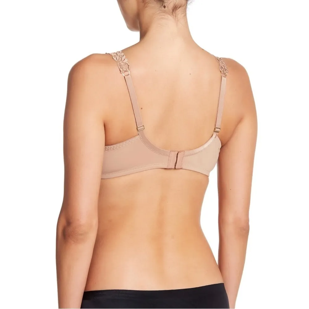Natori • Body Double Lace Trim Underwire Bra 736037 nude beige padded Suntan - Image 10