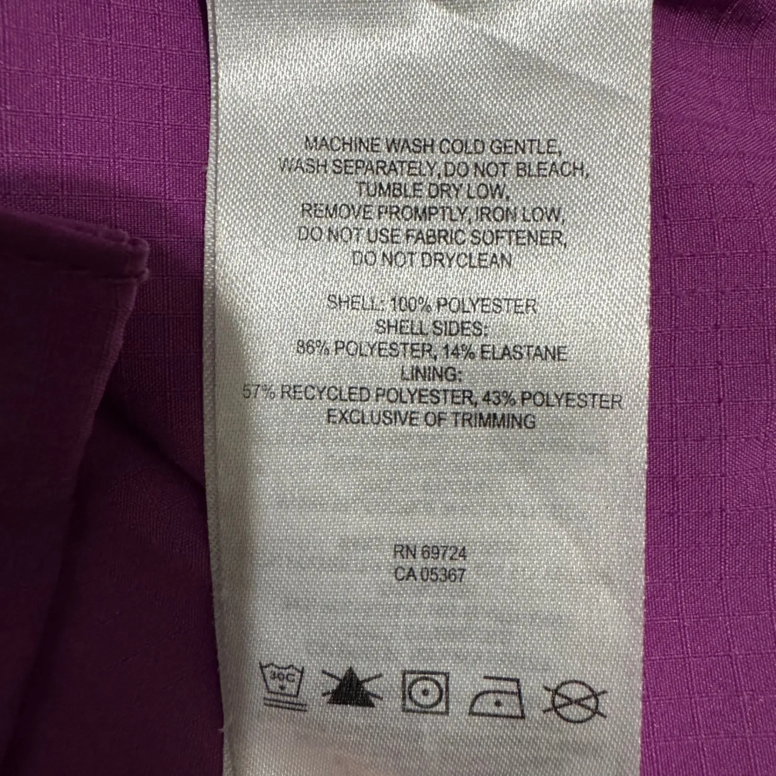 Columbia Women Purple Utility Short Sleeve Button Up Outdoor Shirt Size M - Image 9