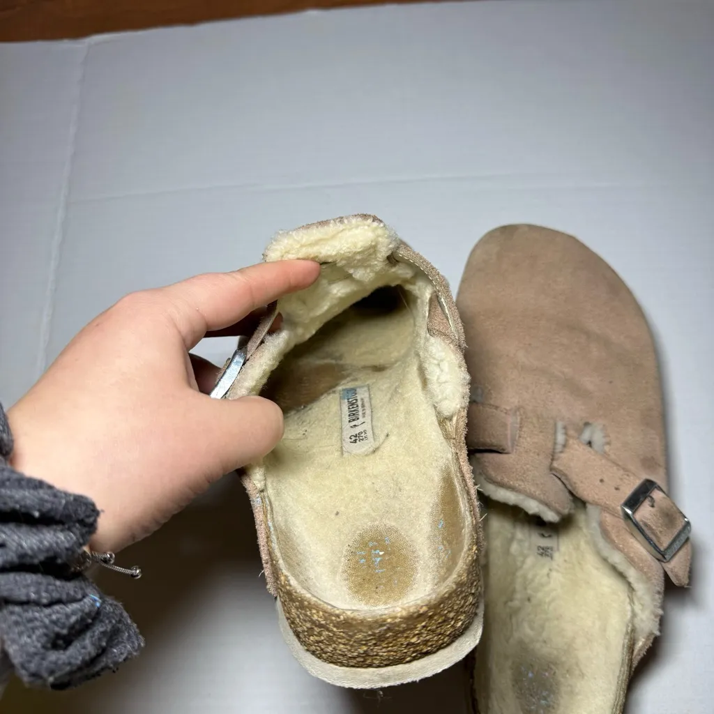 Birkenstock Boston Shearling Lined Clogs Narrow - Image 3