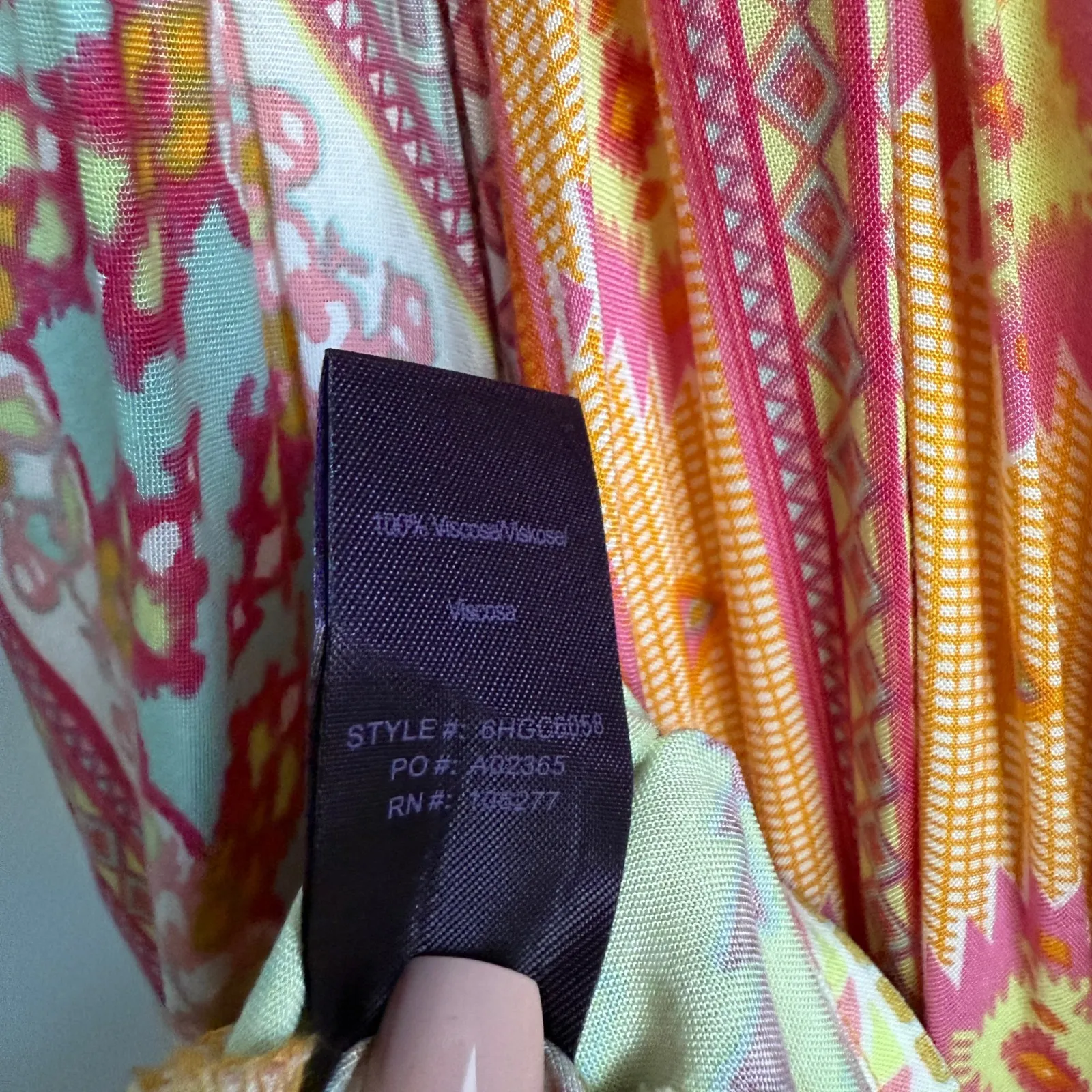 Hale Bob Maxi Dress‎ Bohemian Print Sleeveless Casual XS - Image 4