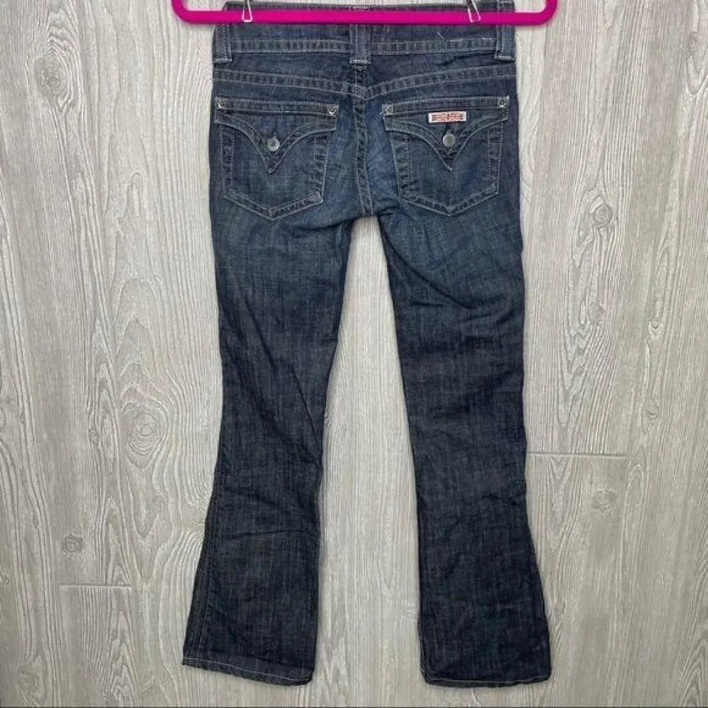 Hudson jeans rn 107906 bootcut dark wash denim blue jeans size 24 - Image 3