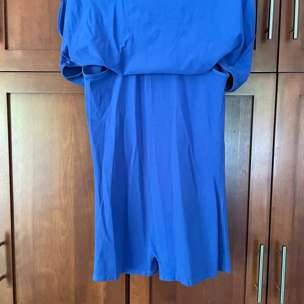 Free People Movement Hot Shot Mini Dress Built In Shorts Radiant Blue Size Large - Image 9