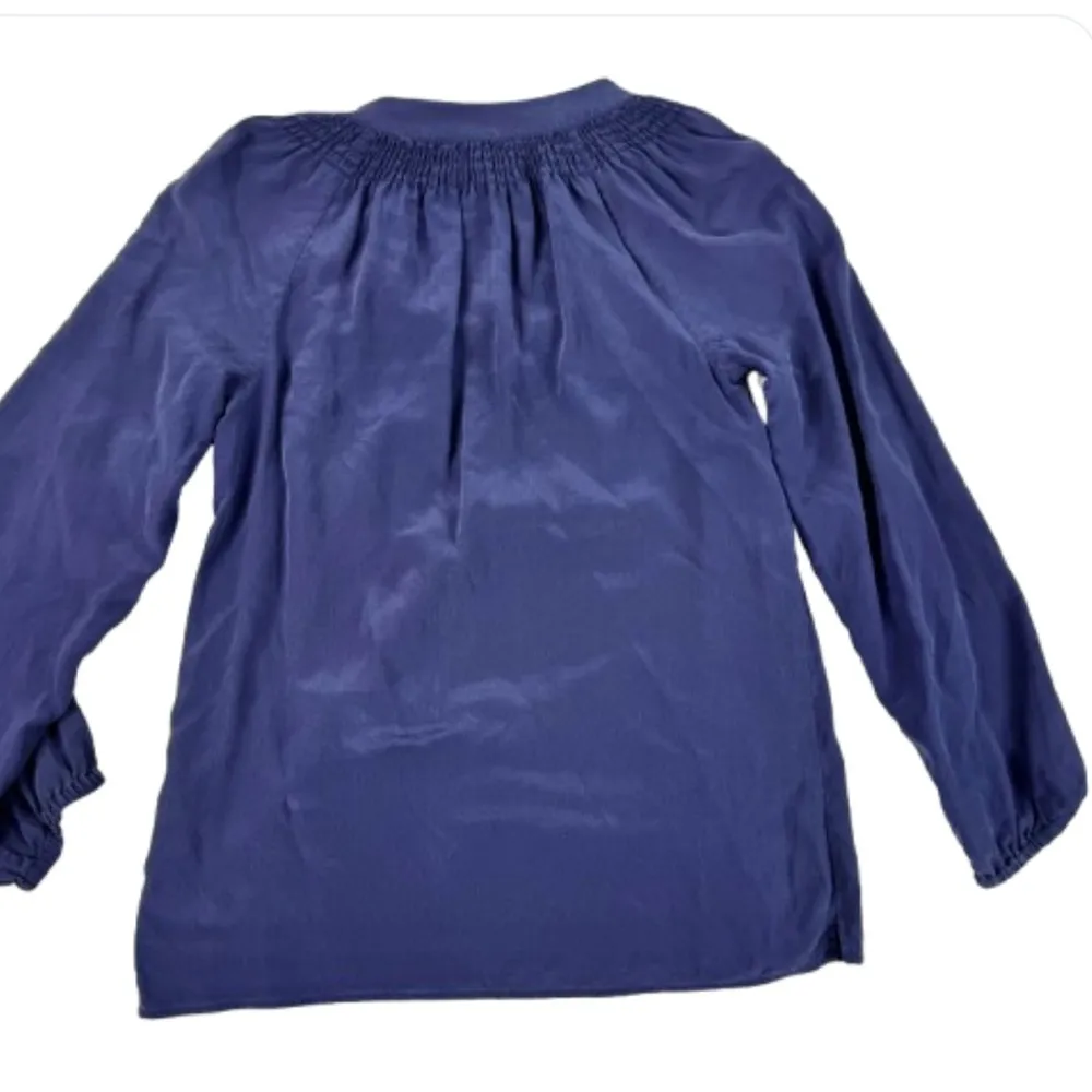 Lilly Pulitzer Royal Blue Silk Blouse - Image 3