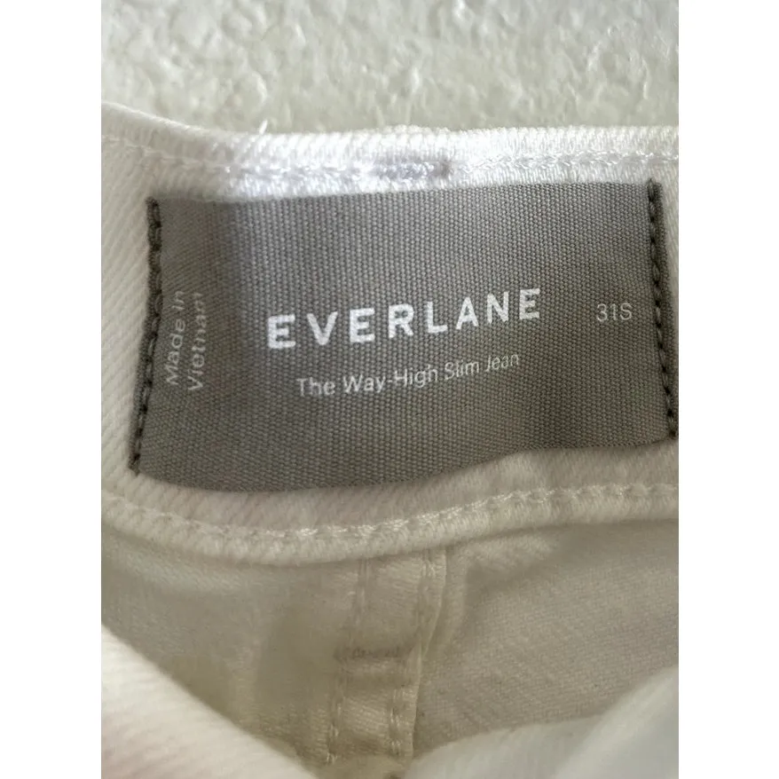 Everlane The Way-High Slim Jean in Bright White 31 Short - Image 4