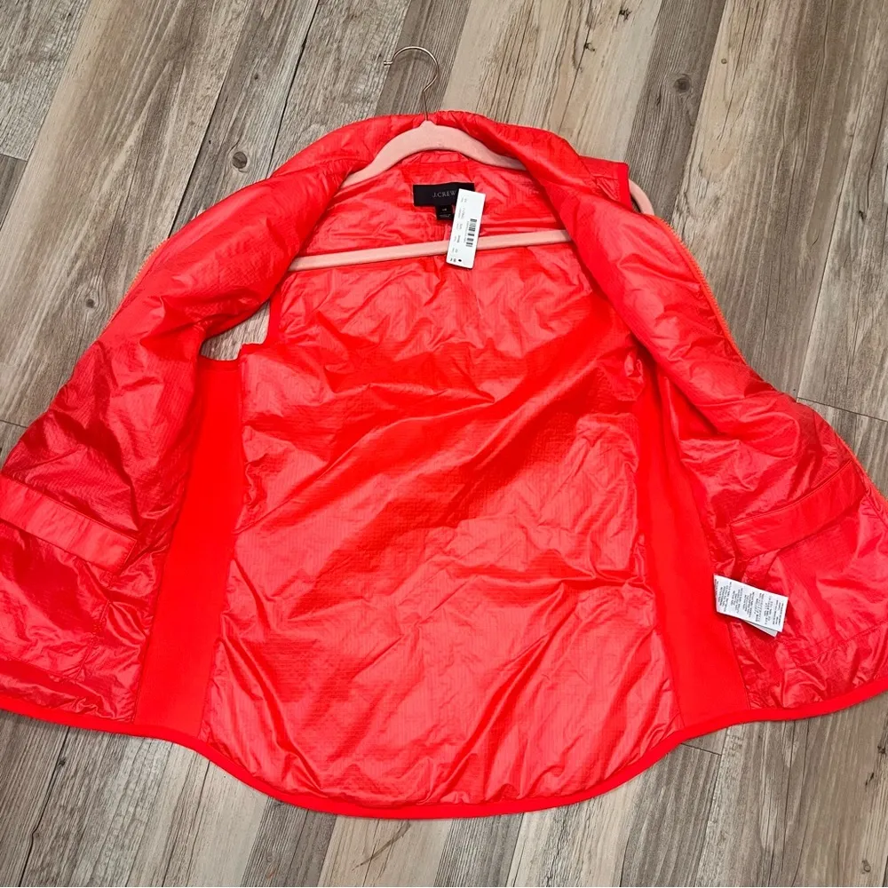 NWT J.Crew Lightweight layering Vest size XS orange red - Image 8