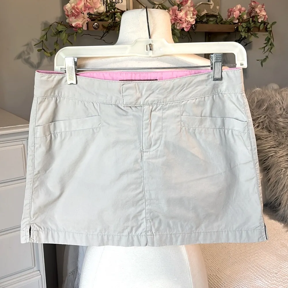 Khaki Mini Skirt Cotton SO Womens 5 - Image 4